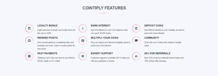 Cointiply Features
